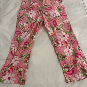 Lilly Pulitzer Pink and Green Floral Kids Bottoms
